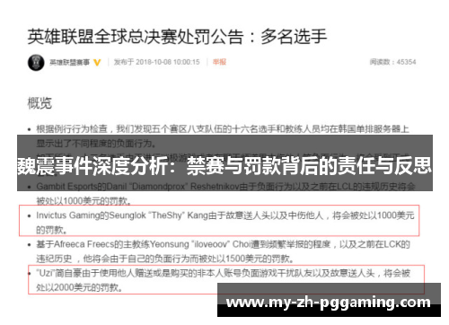 魏震事件深度分析：禁赛与罚款背后的责任与反思